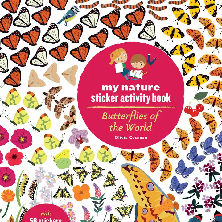 Butterflies of the World Sticker Activity Book by Olivia Cosneau
