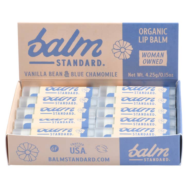 BALM ALL DAY, Vanilla Bean & Blue Chamomile Lip Balm