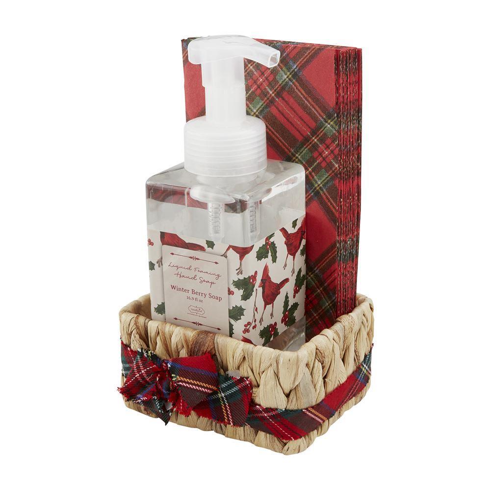 Tartan Guest Towel and Soap Set