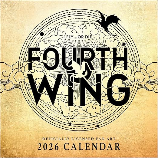 The Fourth Wing Officially Licensed Fan Art 2026 Wall Calendar