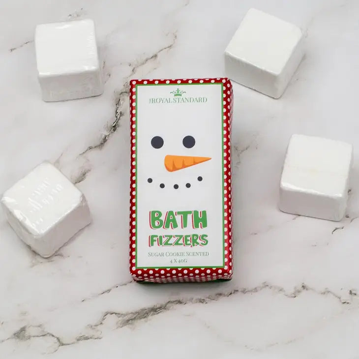Snowman Bath Fizzer - Sugar Cookie Scent