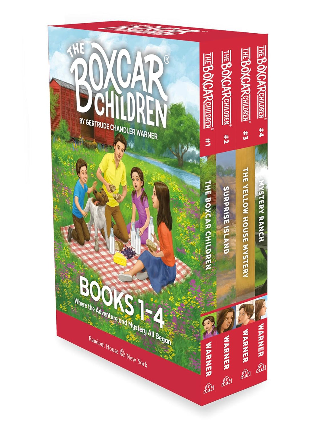 The Boxcar Children Books 1-4 by Gertrude Chandler Warner