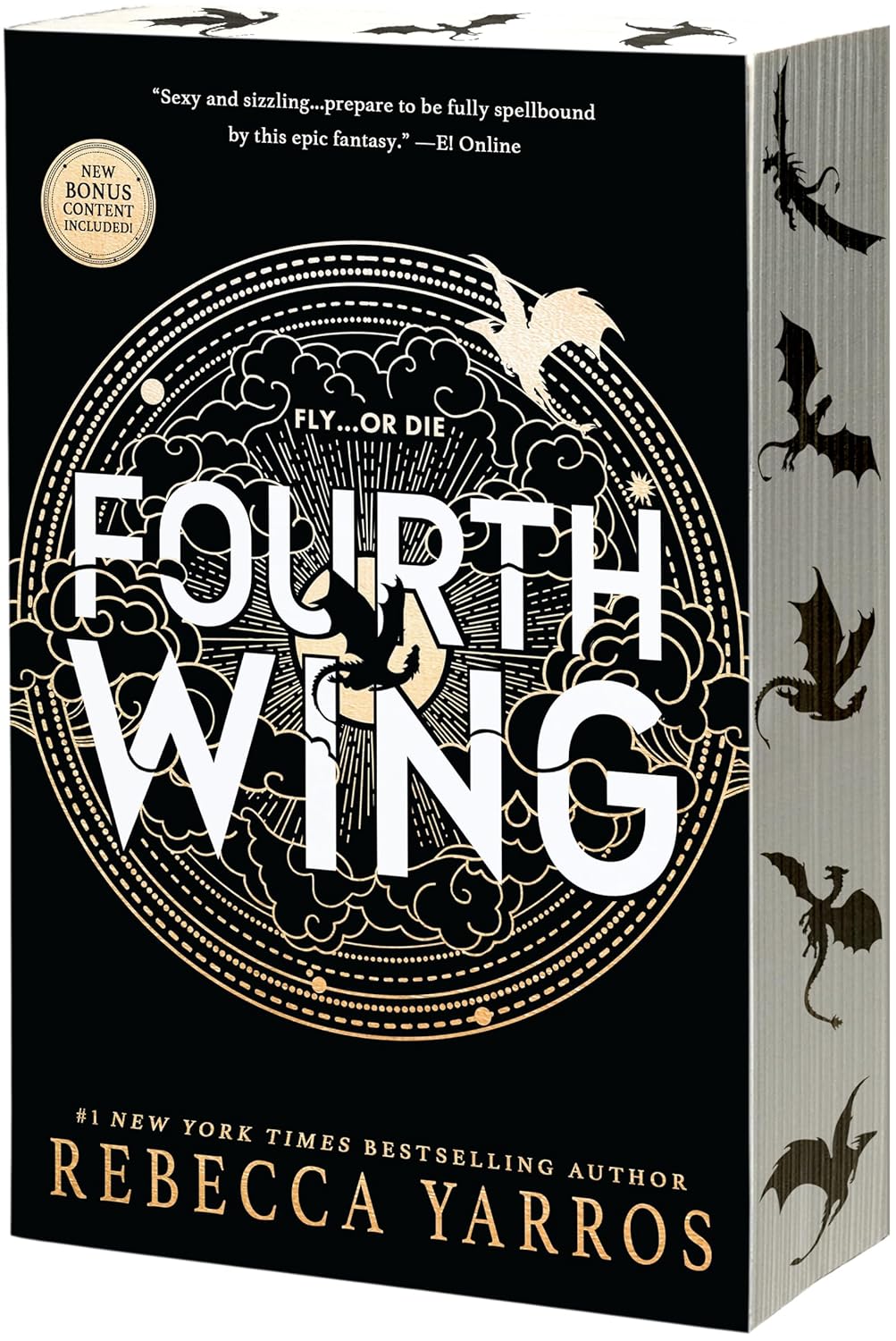 Fourth Wing by Rebecca Yarros (Paperback Limited Edition stenciled edges)