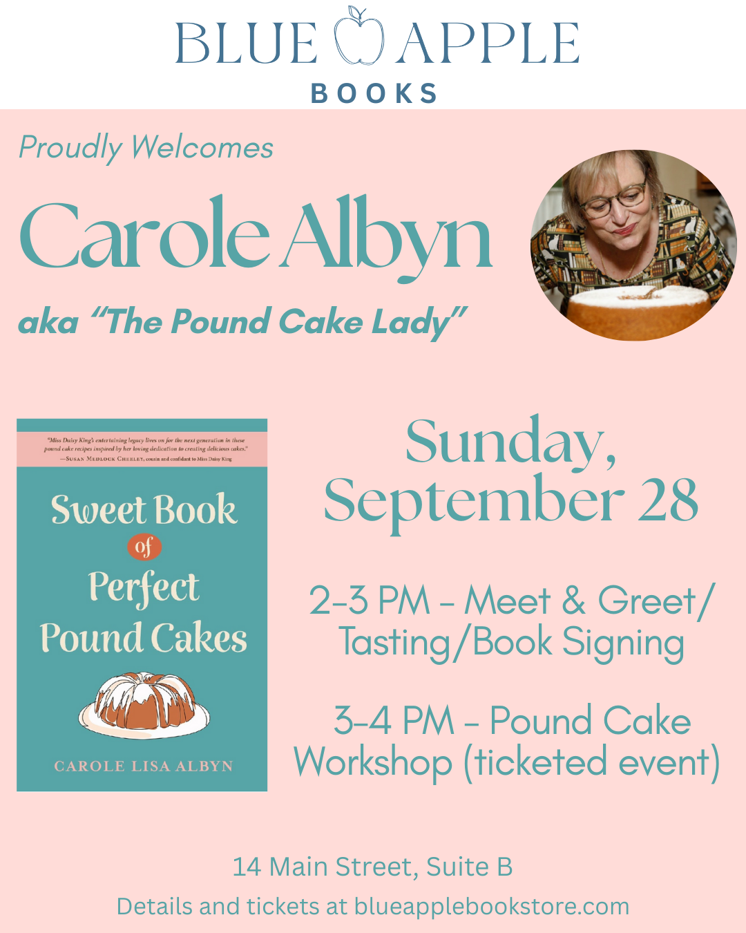 Perfect Pound Cake - Workshop with Author Carole Albyn