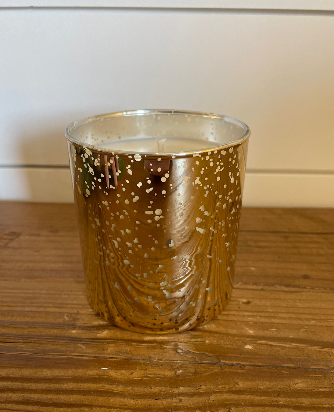 Deck the Halls - Gold Specked Glass Candle