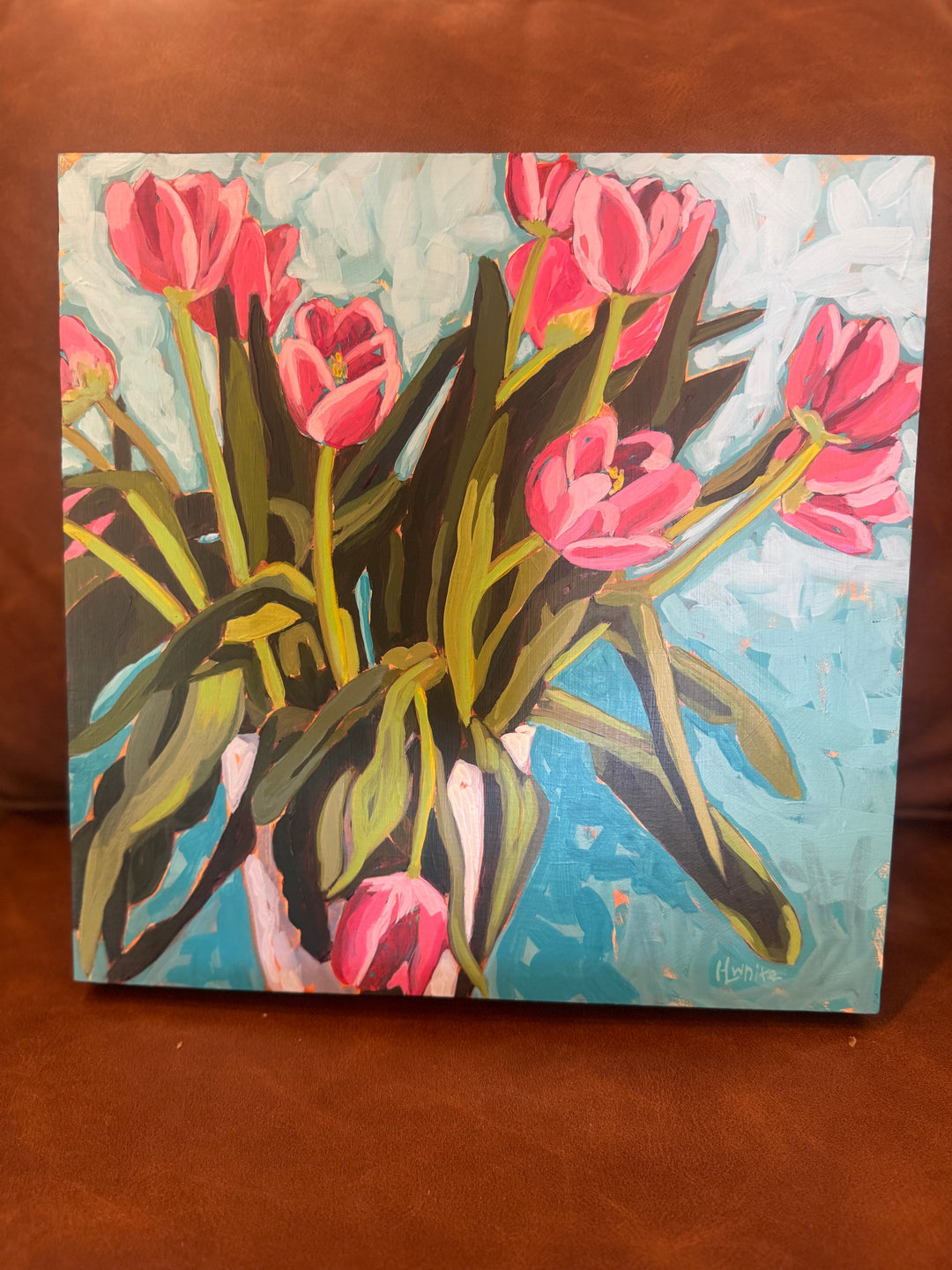Tulips - 12"x12" Acrylic on Wood (Copy)