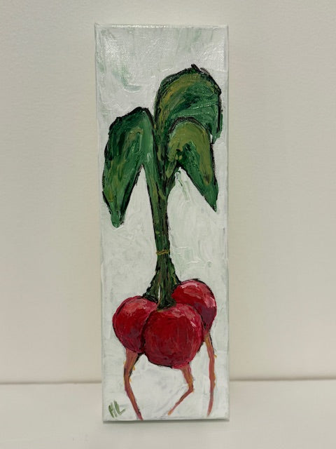 Radishes - 4"x12" Acrylic on Canvas