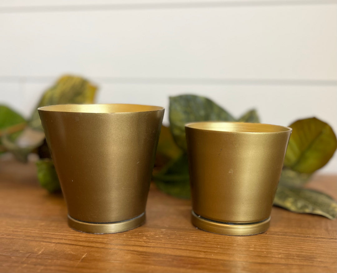 Gold Aluminum Votive Holders