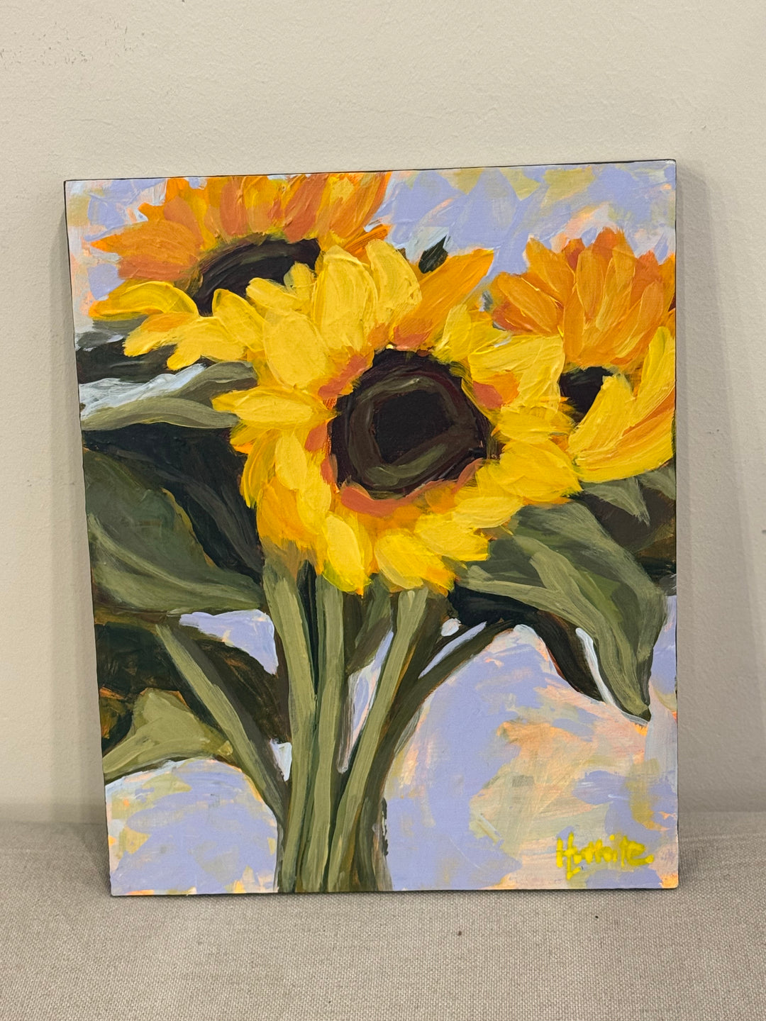 Sunflowers - 8x10 Acrylic on Wood