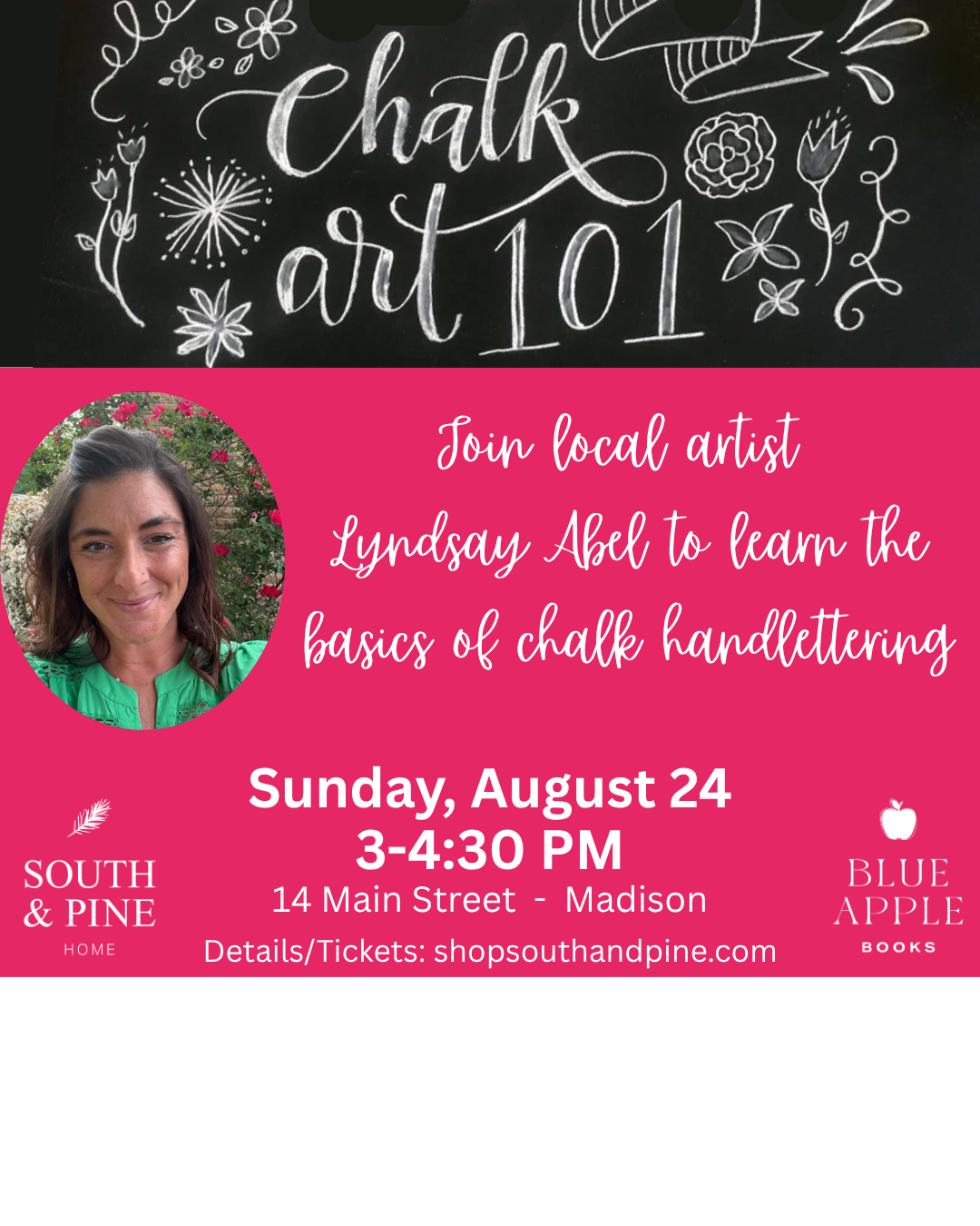 Handlettering & Chalk Art - August 24, 2025 at 3 PM