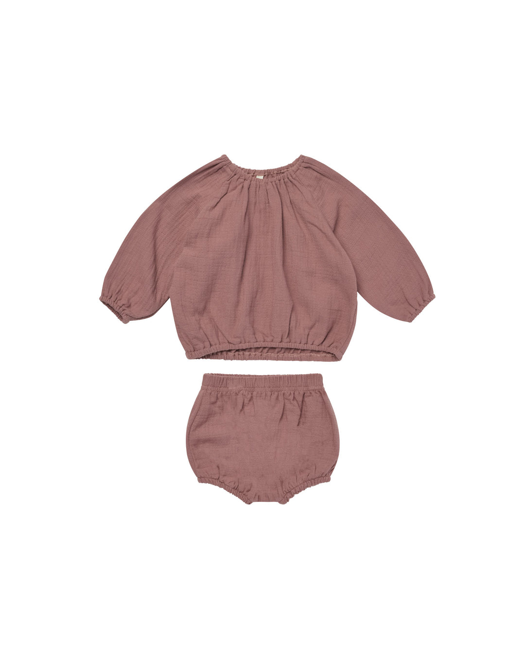 Cinch Long Sleeve Tee + Bloomers - Fig