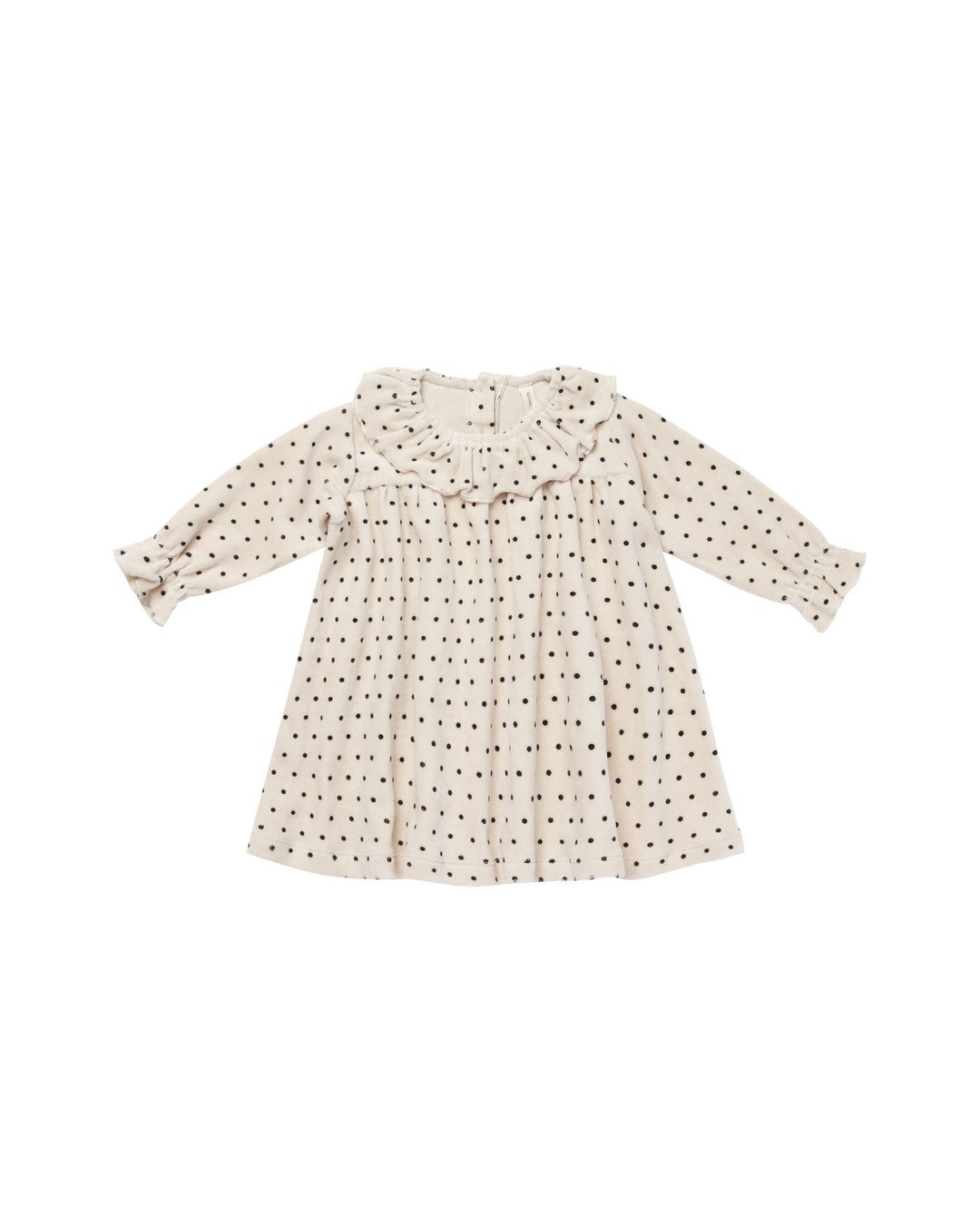 Velour Baby Dress - Polka Dot