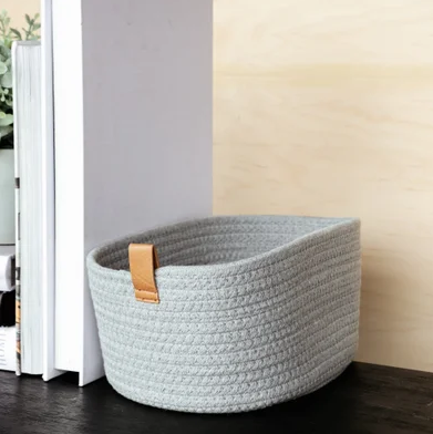 12.5" x 8.5" Large Grey Basket