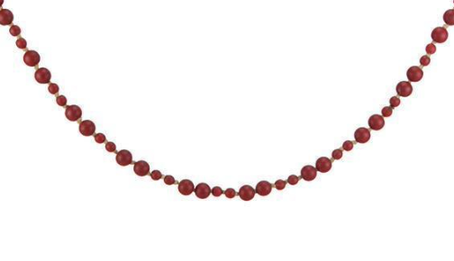 Cranberry Wood Garland - Mixed Sizes
