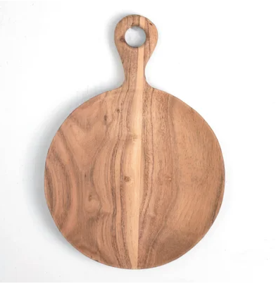 Round Wood Serving Tray