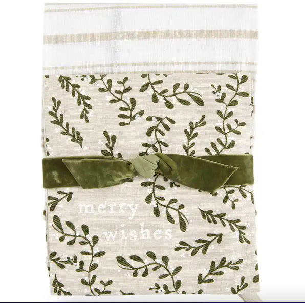 Merry White Christmas Towel Set