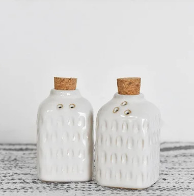Glazed Salt & Pepper Shakers