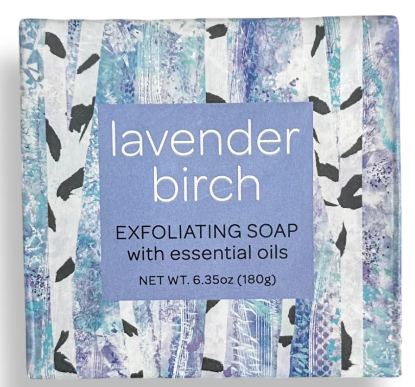 Lavender Birch Mini Wrap Soap