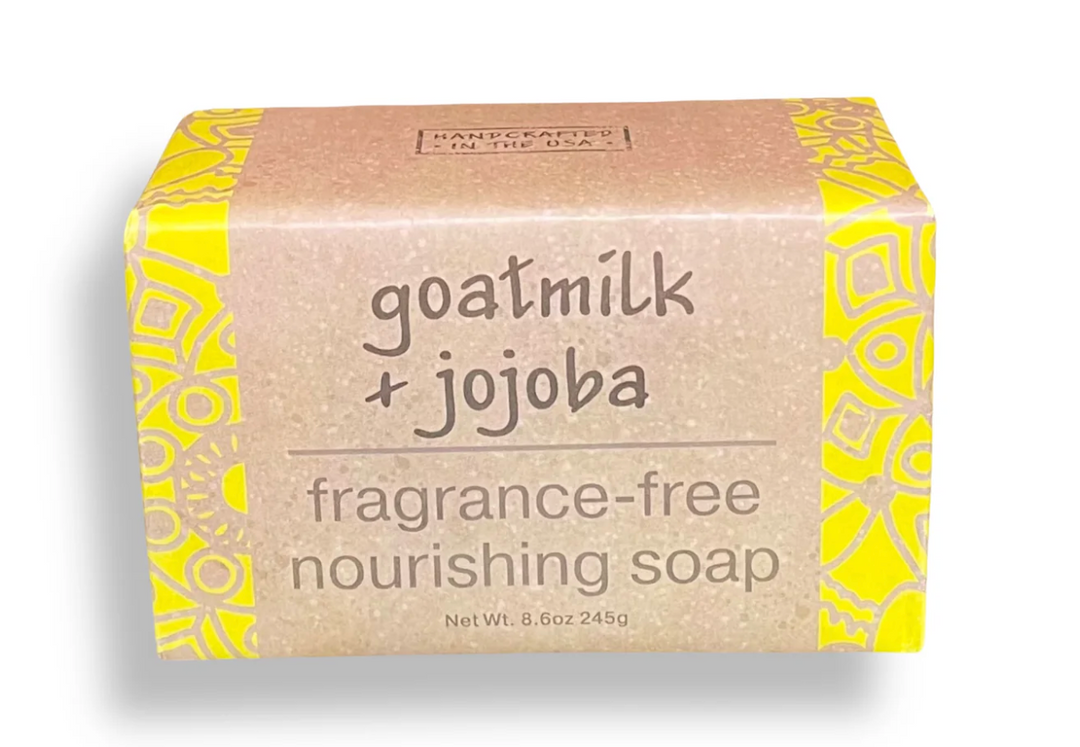 Goat Milk and Jojoba Fragrance-Free Artisan Soap - Two Sizes