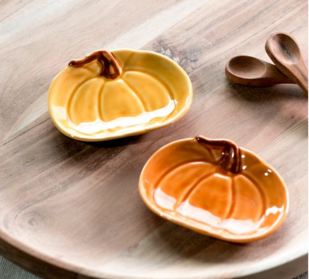 4.5" Pumpkin Dish (2 Colors)