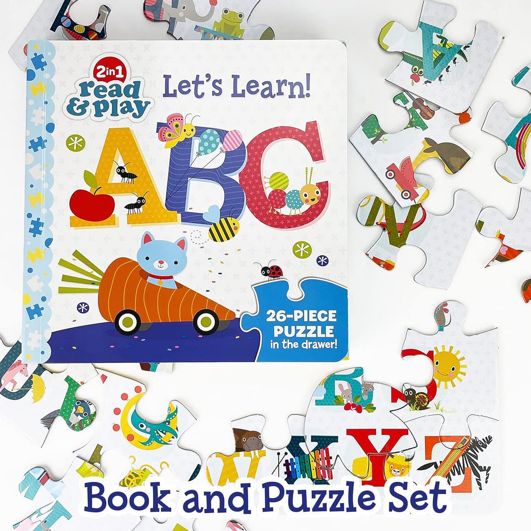 Let's Learn! ABC Board Book and Puzzle