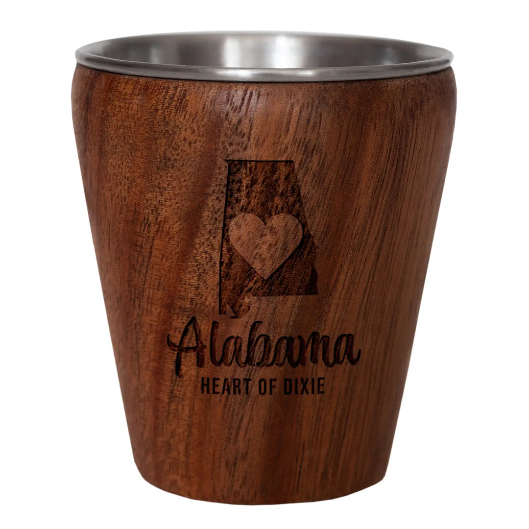 Alabama Acacia Wood Shot Glass