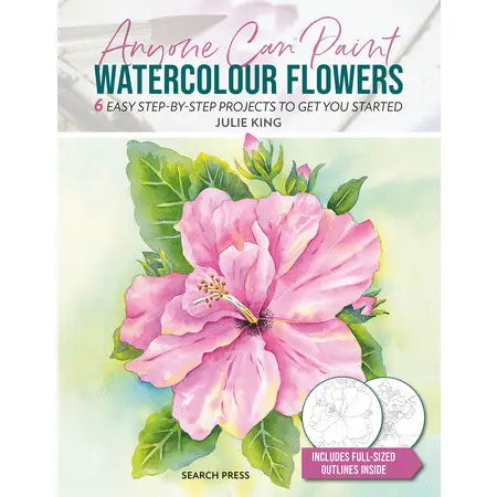 Anyone Can Paint Watercolor Flowers Book