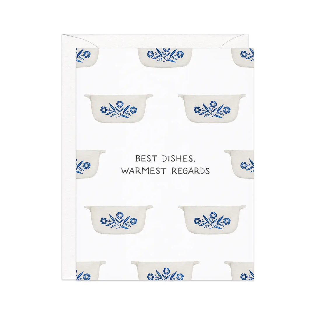 Best Dishes, Warmest Regards Greeting Card