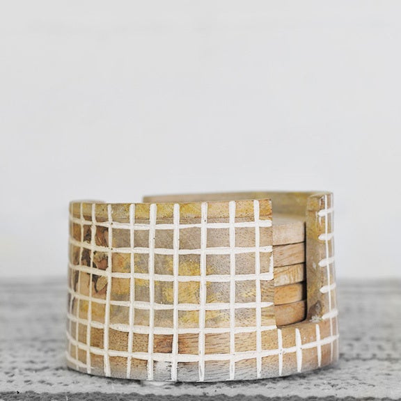 Check Pattern Coasters