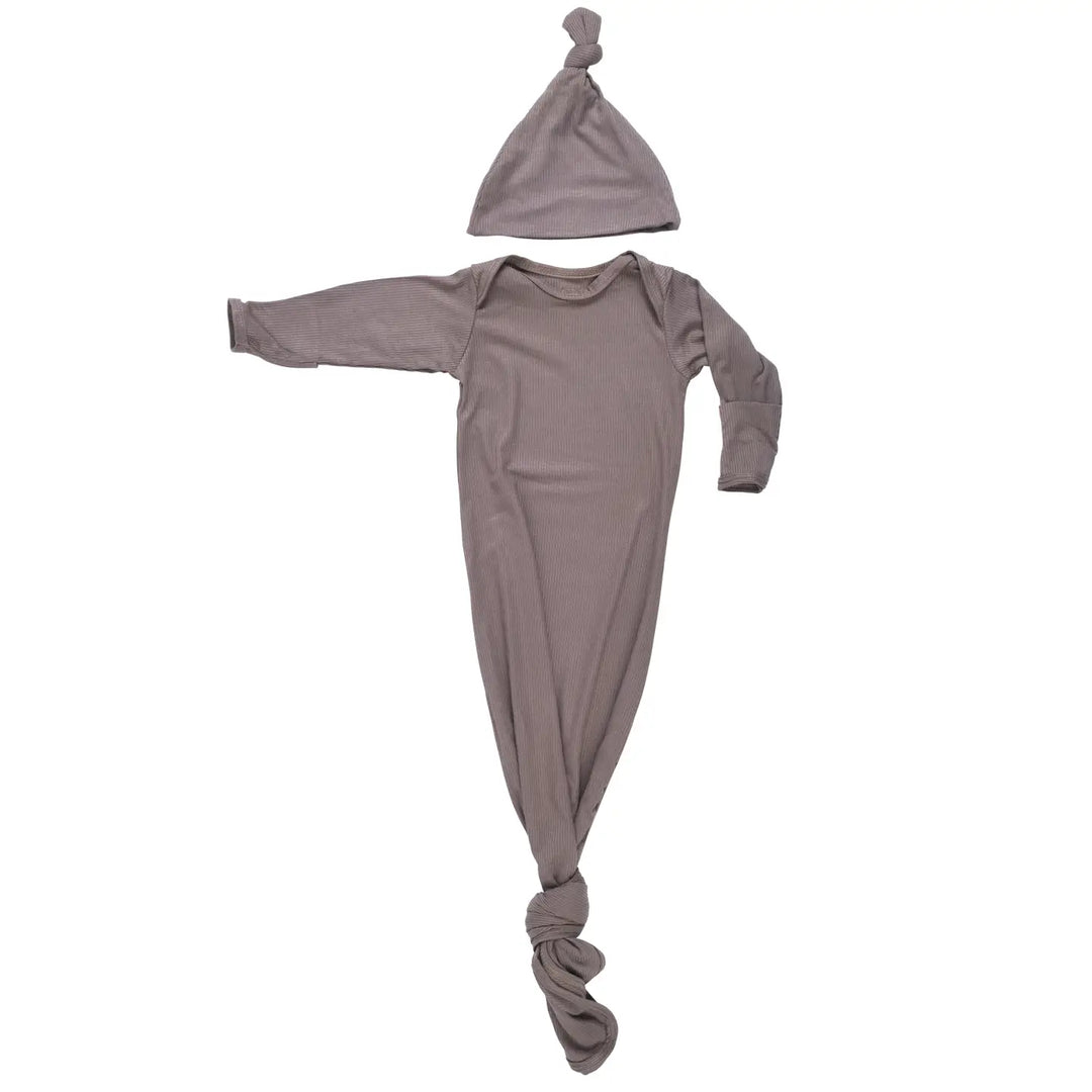 Cocoa Knotted Baby Gown (Various Styles)