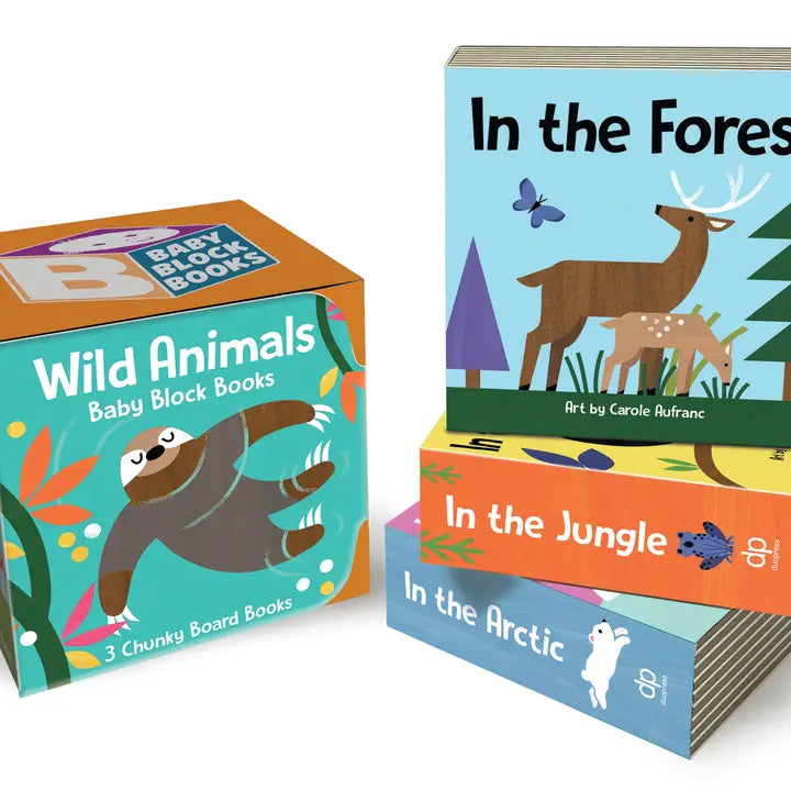 Wild Animals Baby Block Books
