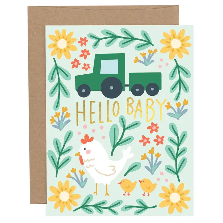 Hello Baby Greeting Card