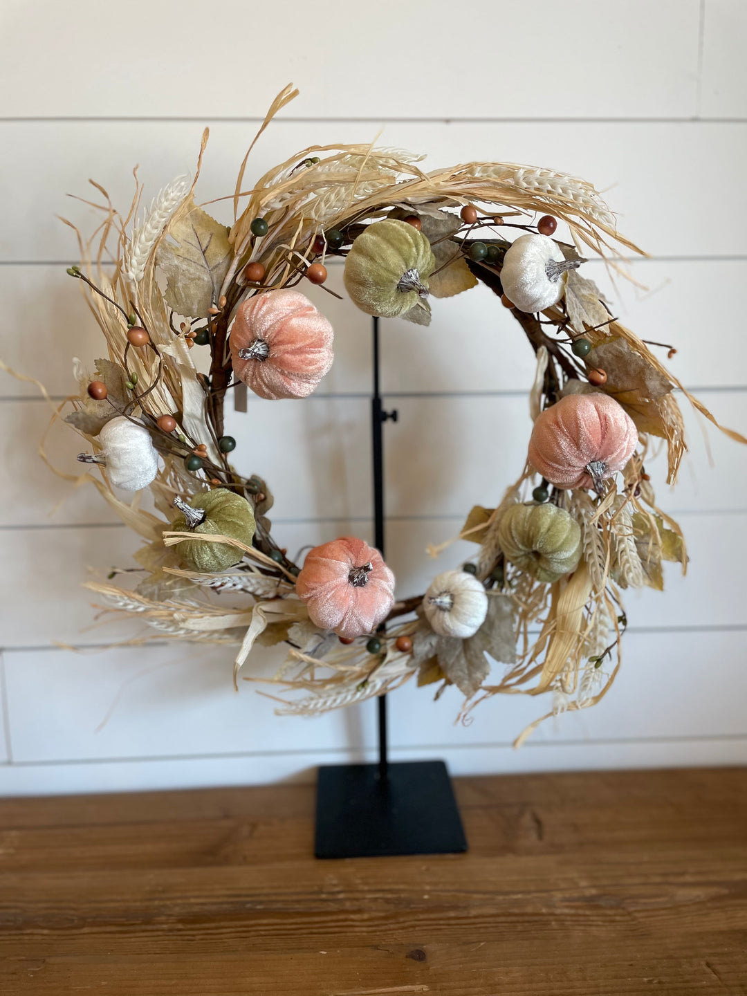 Pumpkin & Wheat Wreath