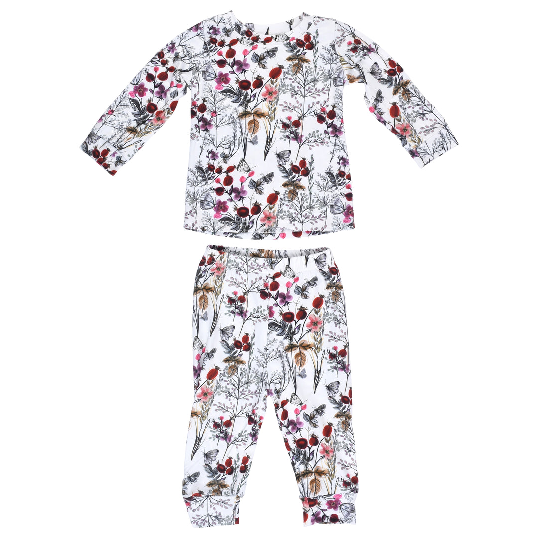 Floral Two-Piece Kids Pajamas
