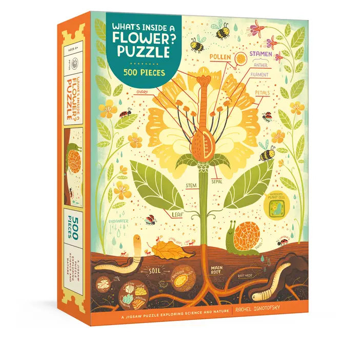 What's Inside a Flower? 500-piece Puzzle