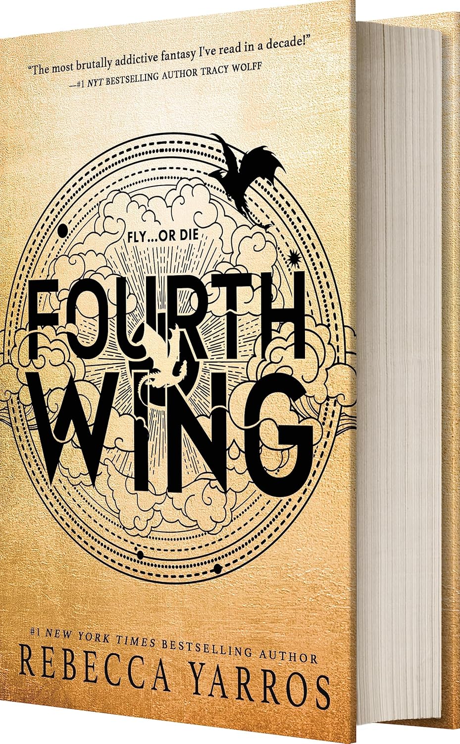 Fourth Wing by Rebecca Yarros (The Empyrean #1) - Hardback