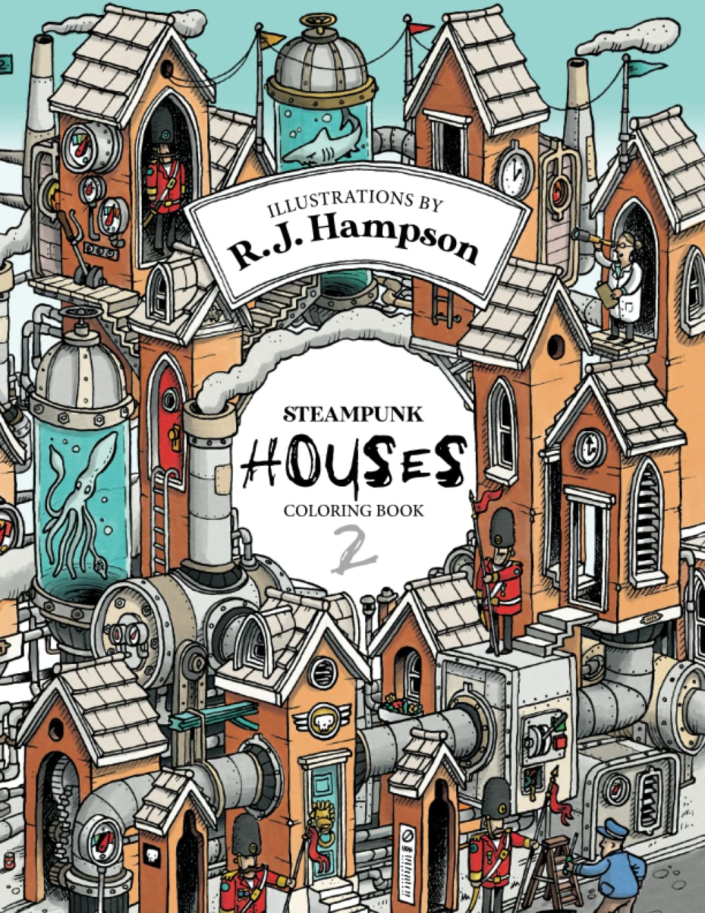 Steampunk Houses Coloring Book 2
