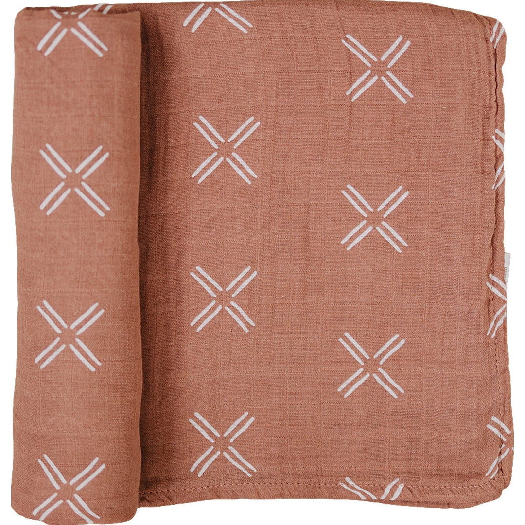 Mebie Baby Muslin Swaddle Blanket - Just Peachy