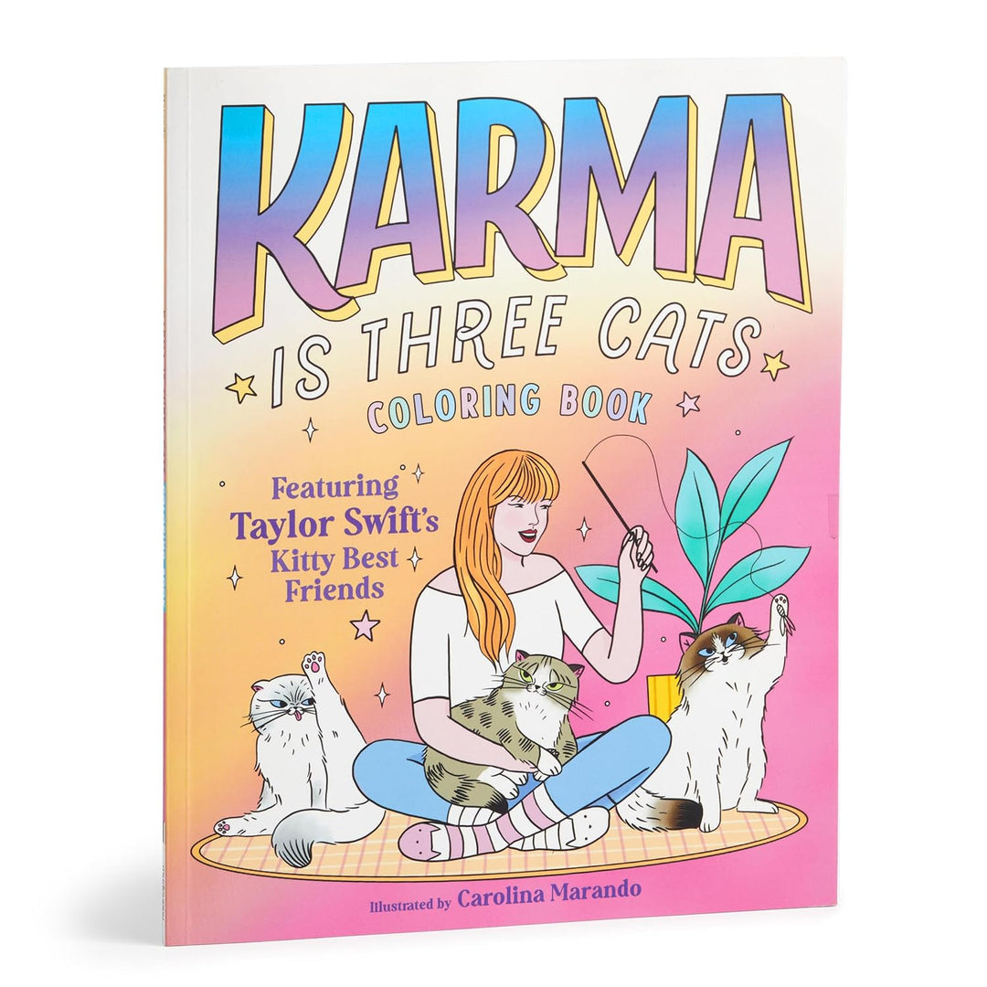 Karma Is Three Cats Coloring Book