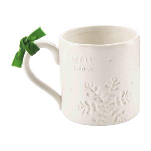 "Let It Snow" White Christmas Stoneware Mug