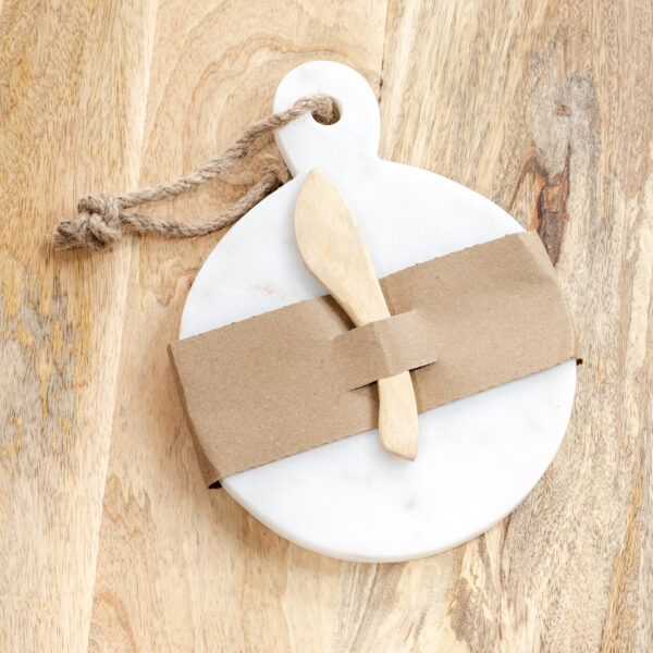 Round Marble Serving Board