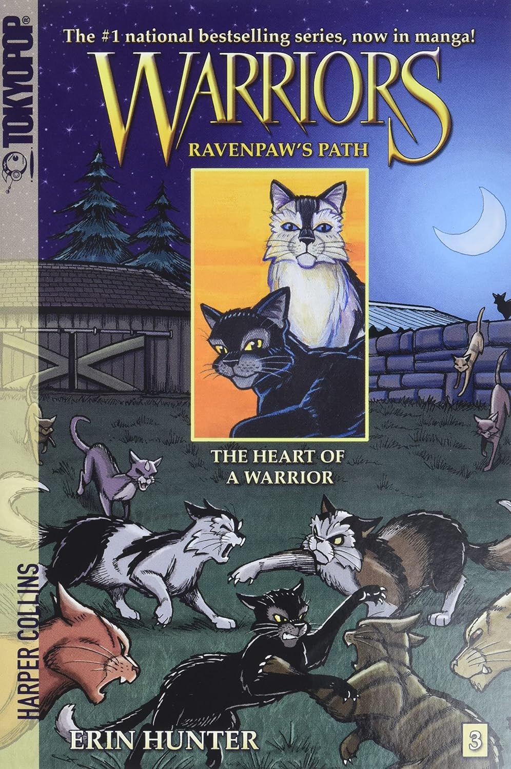 Warriors Ravenpaw's Path: The Heart of a Warrior by Erin Hunter (Manga)