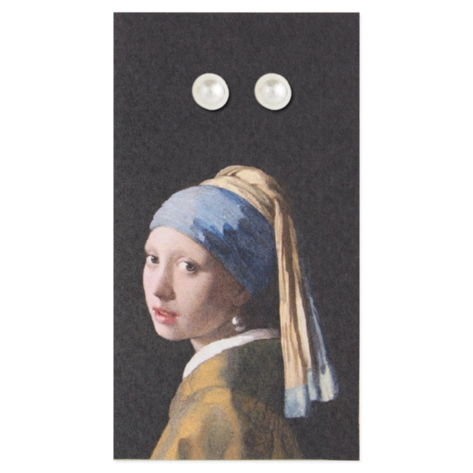 Girl with a Pearl Post Earrings