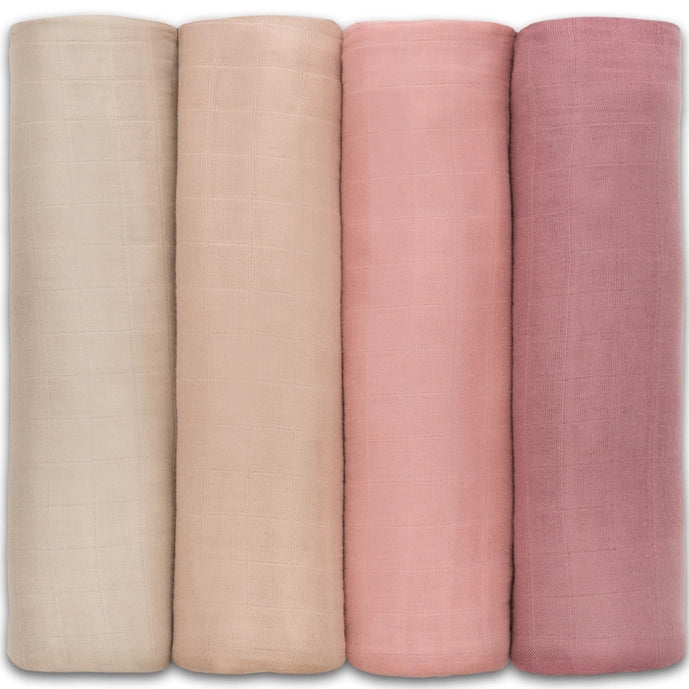 Baby Muslin Swaddle Blanket - 4 Colors