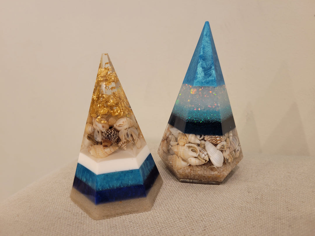 Ocean Pyramid Paperweight