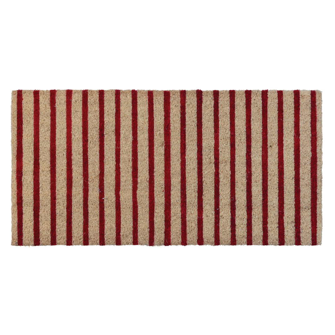 Red Striped Doormat