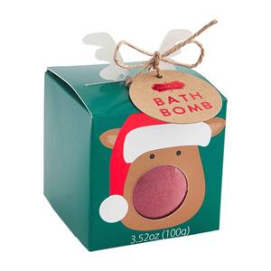 Reindeer Bath Bomb with Hidden Surprise