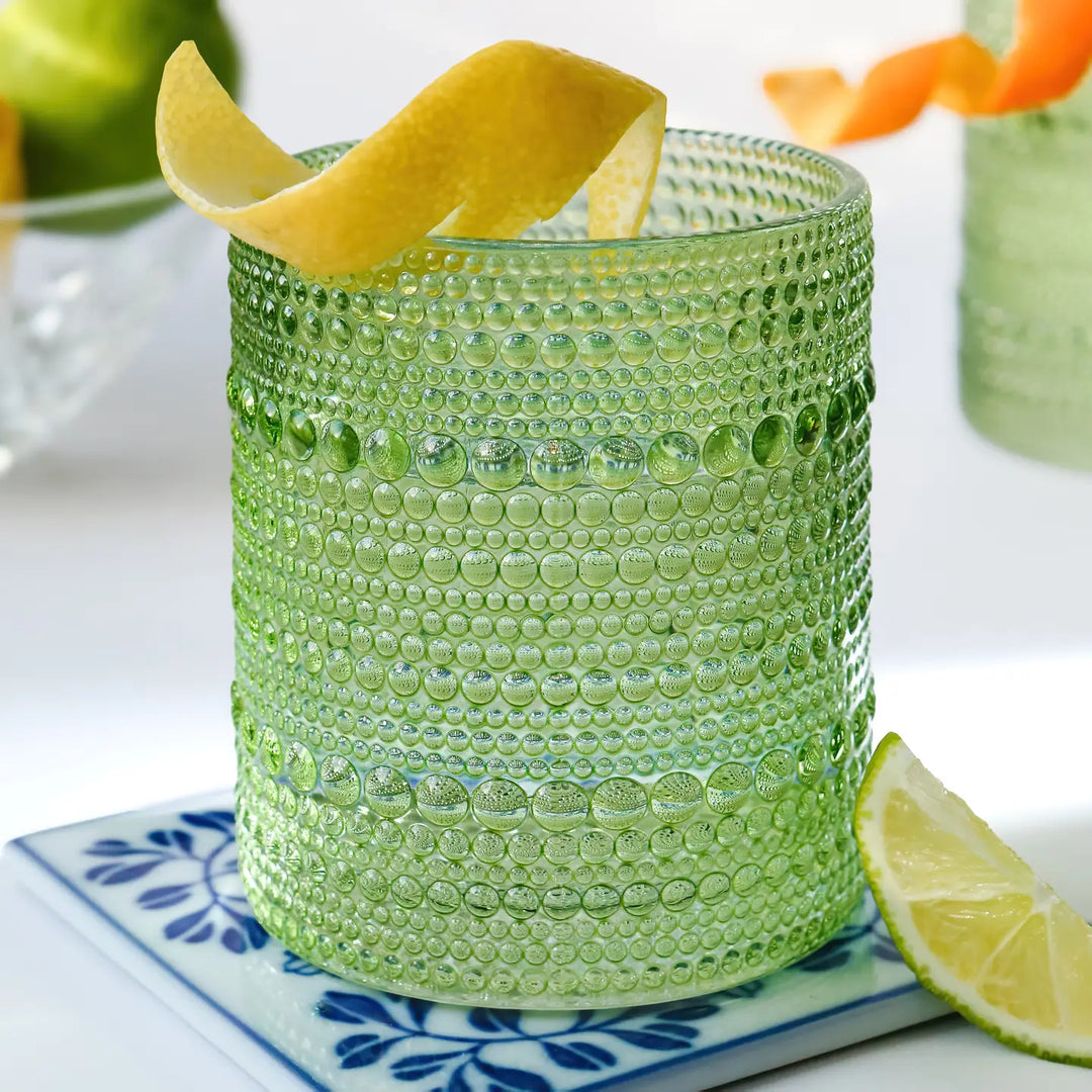 Sage Green Old Fashioned Glass 10 oz