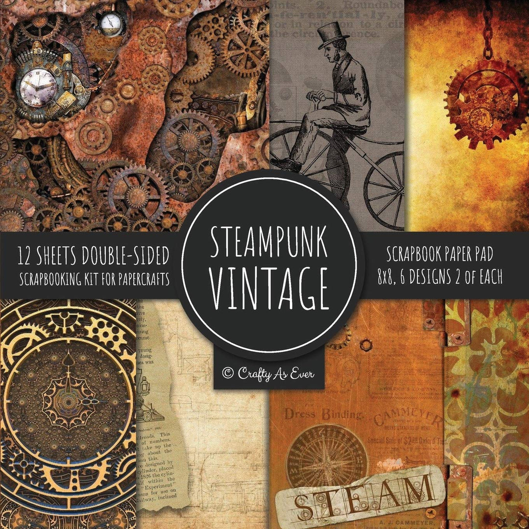 Steampunk Vintage Scrapbook Paper