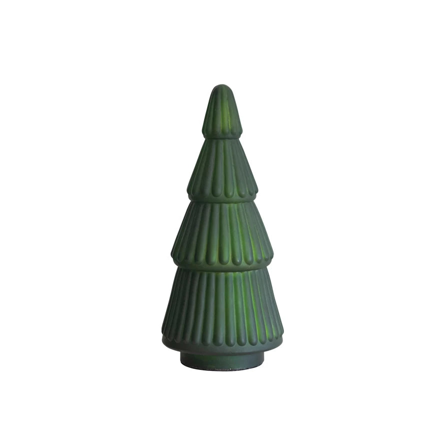 9 1/2" Embossed Mercury Glass Tree
